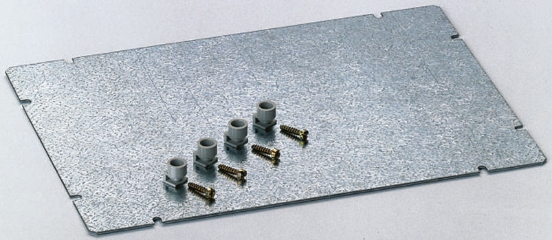 Spelsberg Steel Mounting Plate, 2mm H, 260mm W, 160mm L for Use with GTI Housing