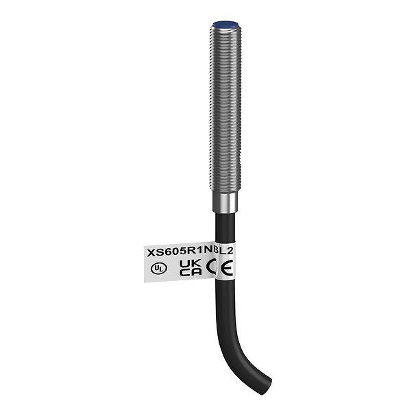 Telemecanique Sensors Inductive Threaded Barrel Inductive Proximity Sensor, M5, 2.5 mm Detection, NPN NC, 12 →