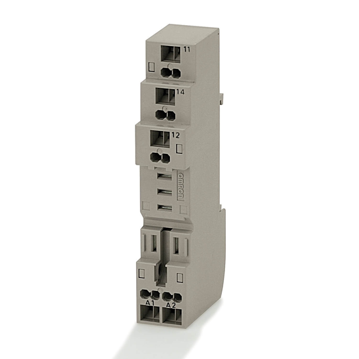 Omron G2R 8 Pin 250V ac DIN Rail Relay Socket, for use with G2R-1-S Series
