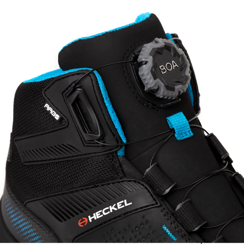 Heckel MACSOLE® ADVENTURE 3.0 Black, Blue Composite Toe Capped Men's Ankle Safety Boots, UK 7, EU 41