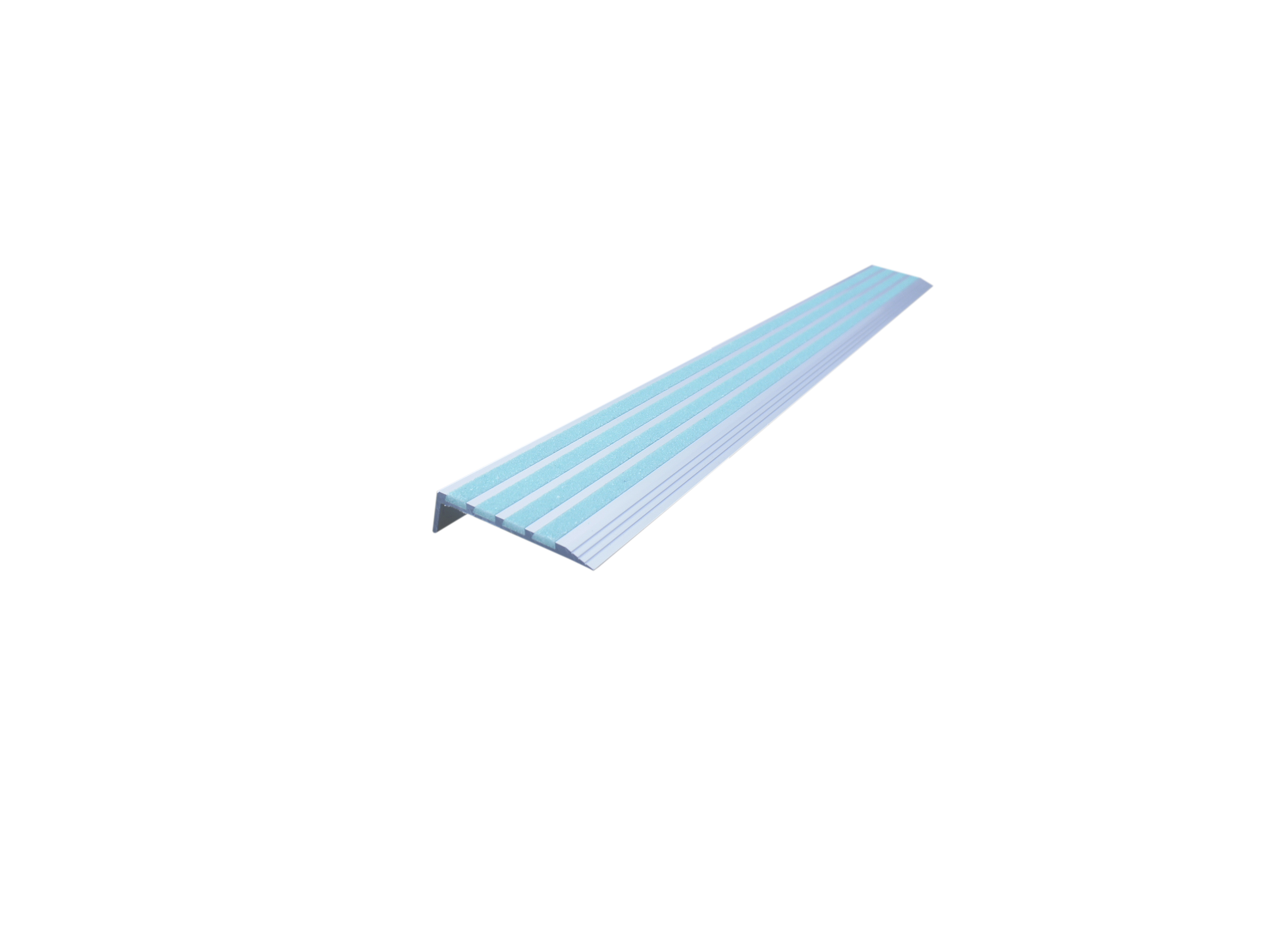 RS PRO Fluorescent Stair Nosing Aluminum, Quartz Sand Nosing 1.3m x 76mm x 5mm