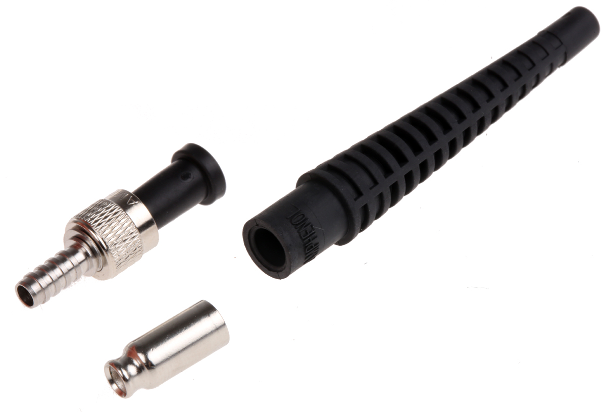 Amphenol Limited, 905, SMA Multimode Simplex Fibre Optic Connector 128μm Fibre Size, 0.8dB Insertion Loss