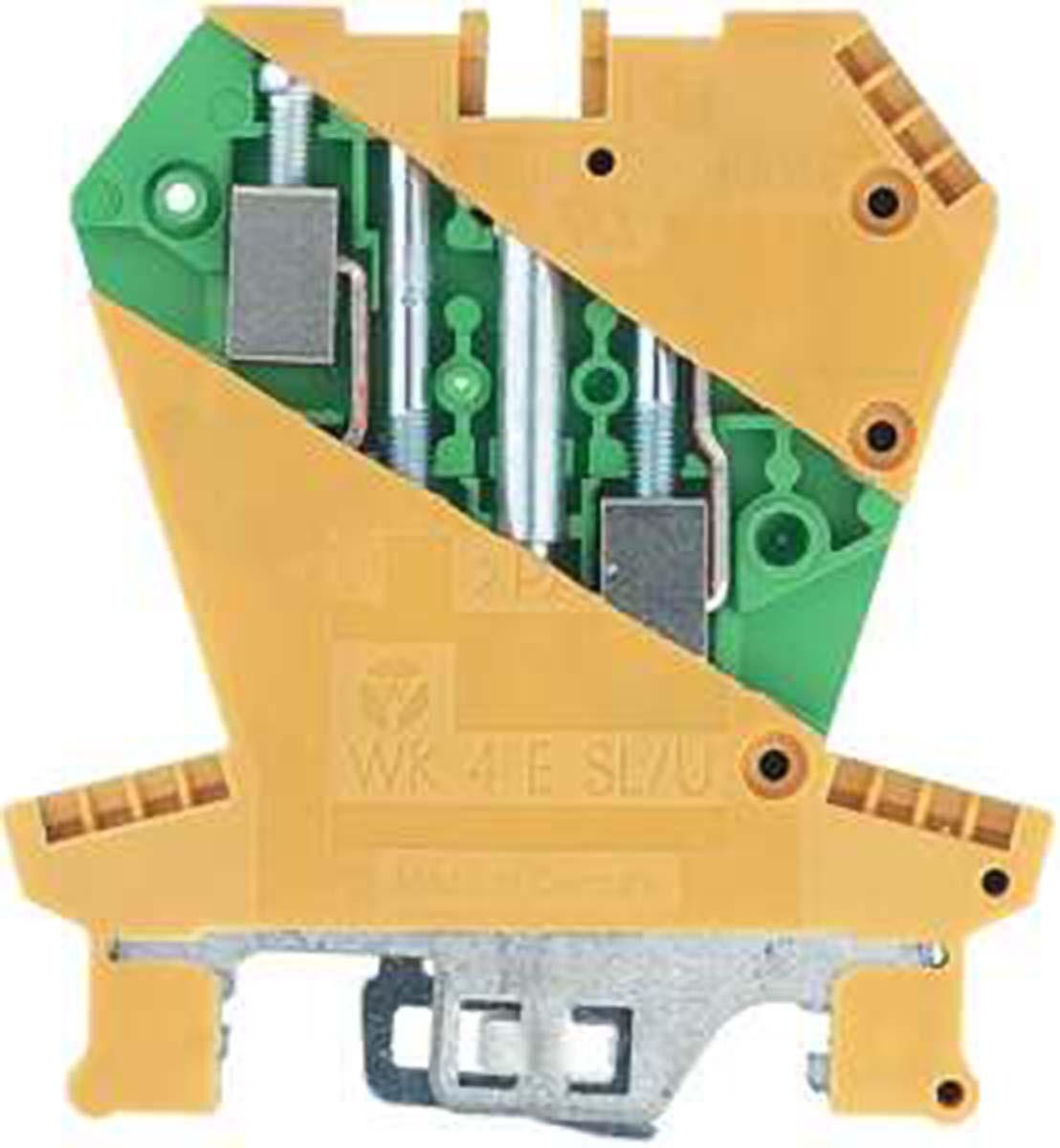 Wieland 4-Way Top Hat Non-Fuse DIN Rail Terminal, 22 → 12 AWG Wire, Screw, Thermoplastic Housing