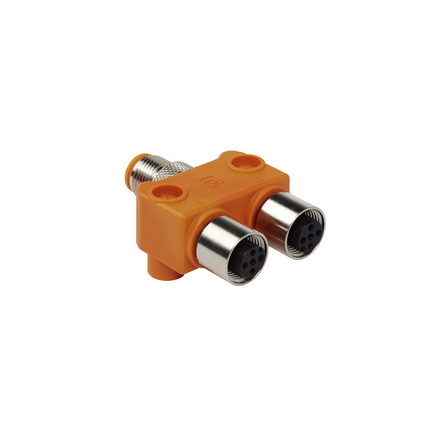 Lumberg Automation 4 Pole M12 Socket to 5 Pole M12 Plug Adapter