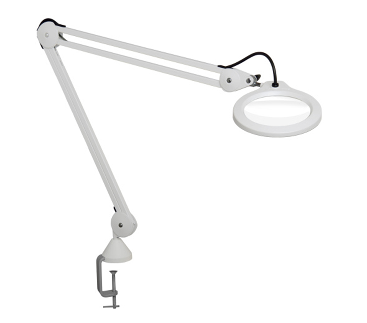 Luxo LFM LED Magnifying Lamp with Table Clamp Mount, 5dioptre, 127mm Lens Dia., 127mm Lens