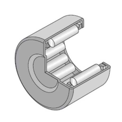 NTN BK0912 9 mm ID Needle Roller Bearing Drawn Cup Needle Roller, 13 mm OD