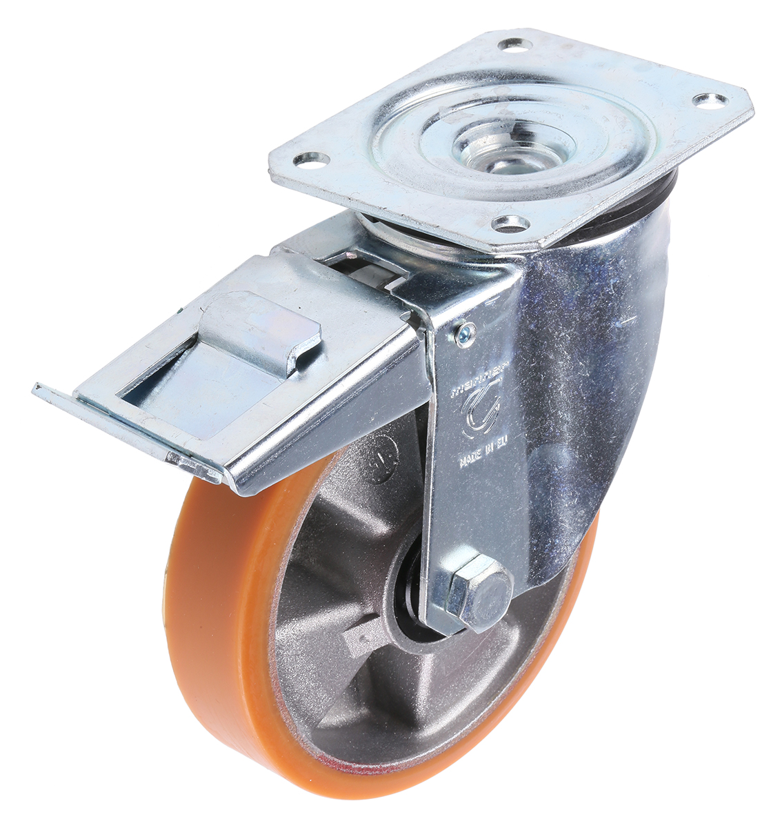LAG Braked Swivel Castor Wheel, 200kg Capacity, 125mm Wheel