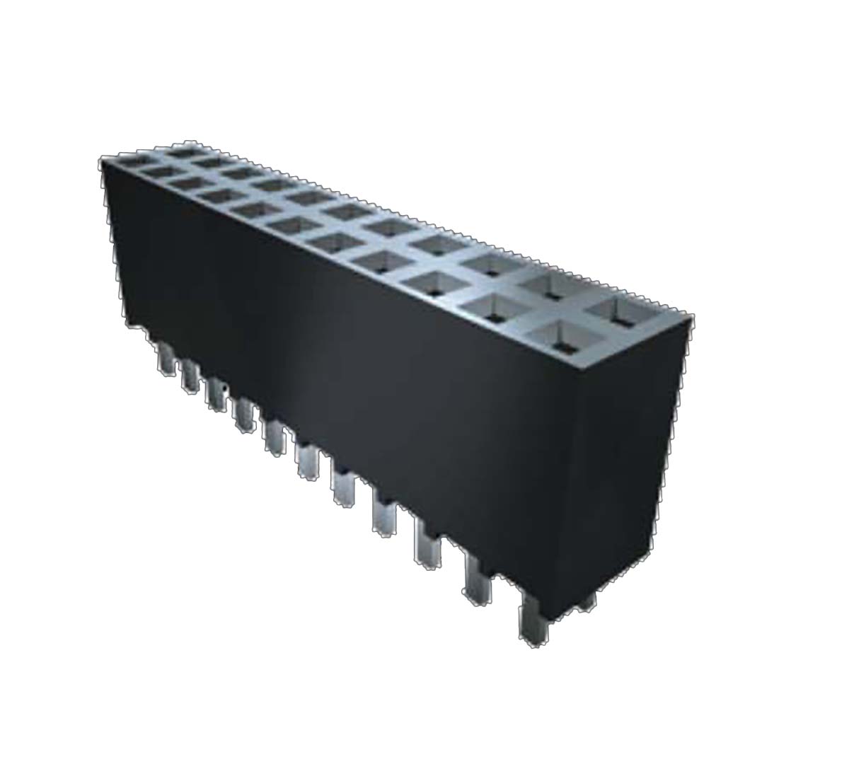 Samtec SSW Series Straight Through Hole Mount PCB Socket, 26-Contact, 1-Row, 2.54mm Pitch, Through Hole Termination