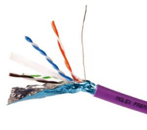 Molex Premise Networks, 500m Cat6, Purple, F/UTP, Unterminated