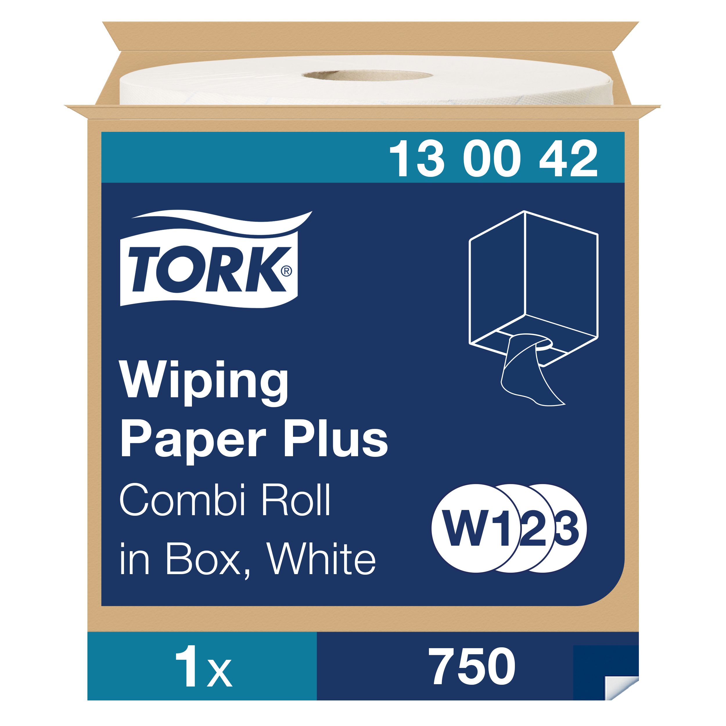 Tork Rolled White Paper Towel, 750 Sheets