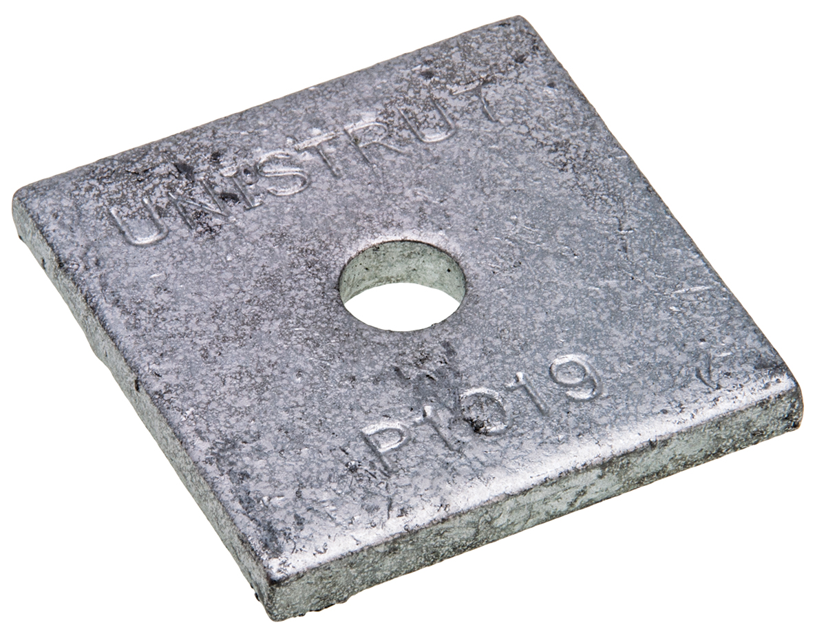 Steel Square Bracket 1 Hole, 11/32in Holes, 41.3 x 41.3mm