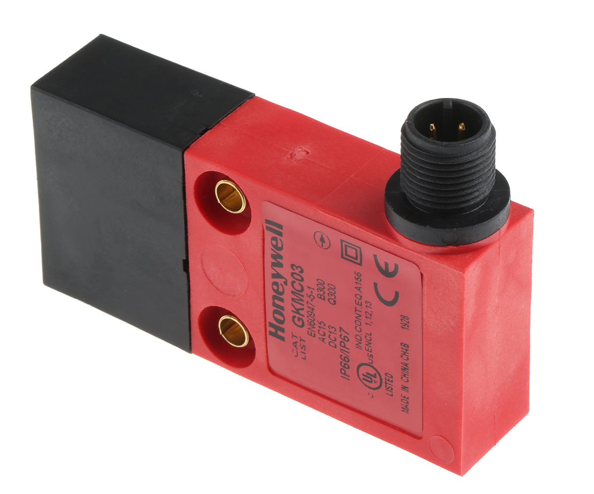 Honeywell GKM Safety Interlock Switch, 1NC/1NO, Keyed Actuator Included, Glass Filled PET