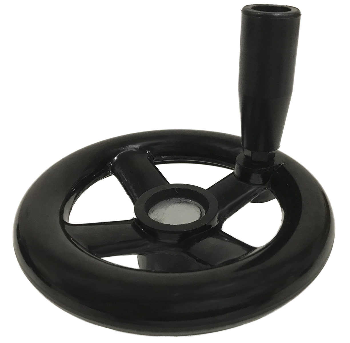 RS PRO Black Phenoplast, Vegetal Fibre Reinforced Hand Wheel, 140mm diameter