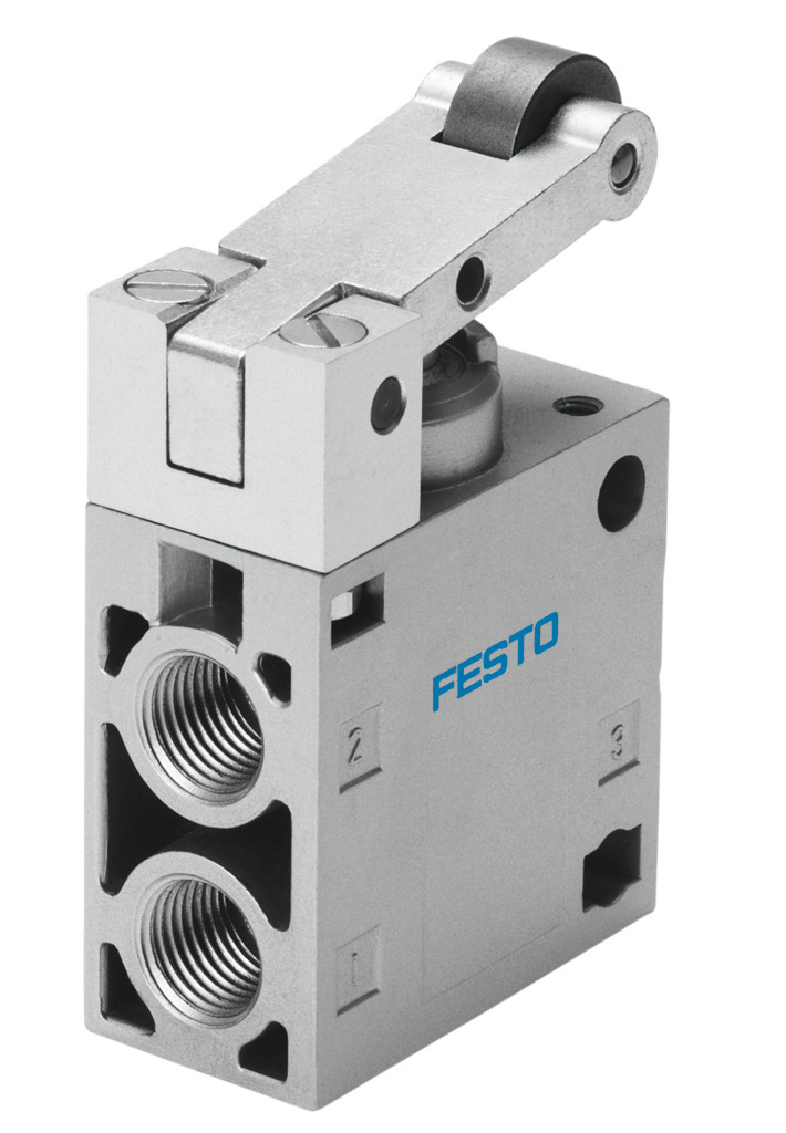 Festo Roller Lever 3/2 Way Valve, Monostable Mechanical Valve RO Series, G 1/4, 1/4in, 8991