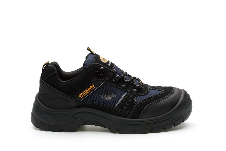 Dockers by Gerli GIGA LOW S3 Unisex Black Steel Toe Capped Safety Shoes, UK 7, EU 41