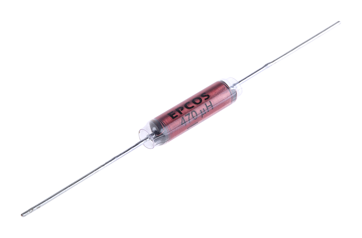 EPCOS 470 μH ±20% Ferrite VHF Inductor, Max SRF:25MHz, 300mA Idc, 6.5Ω Rdc, B82111E
