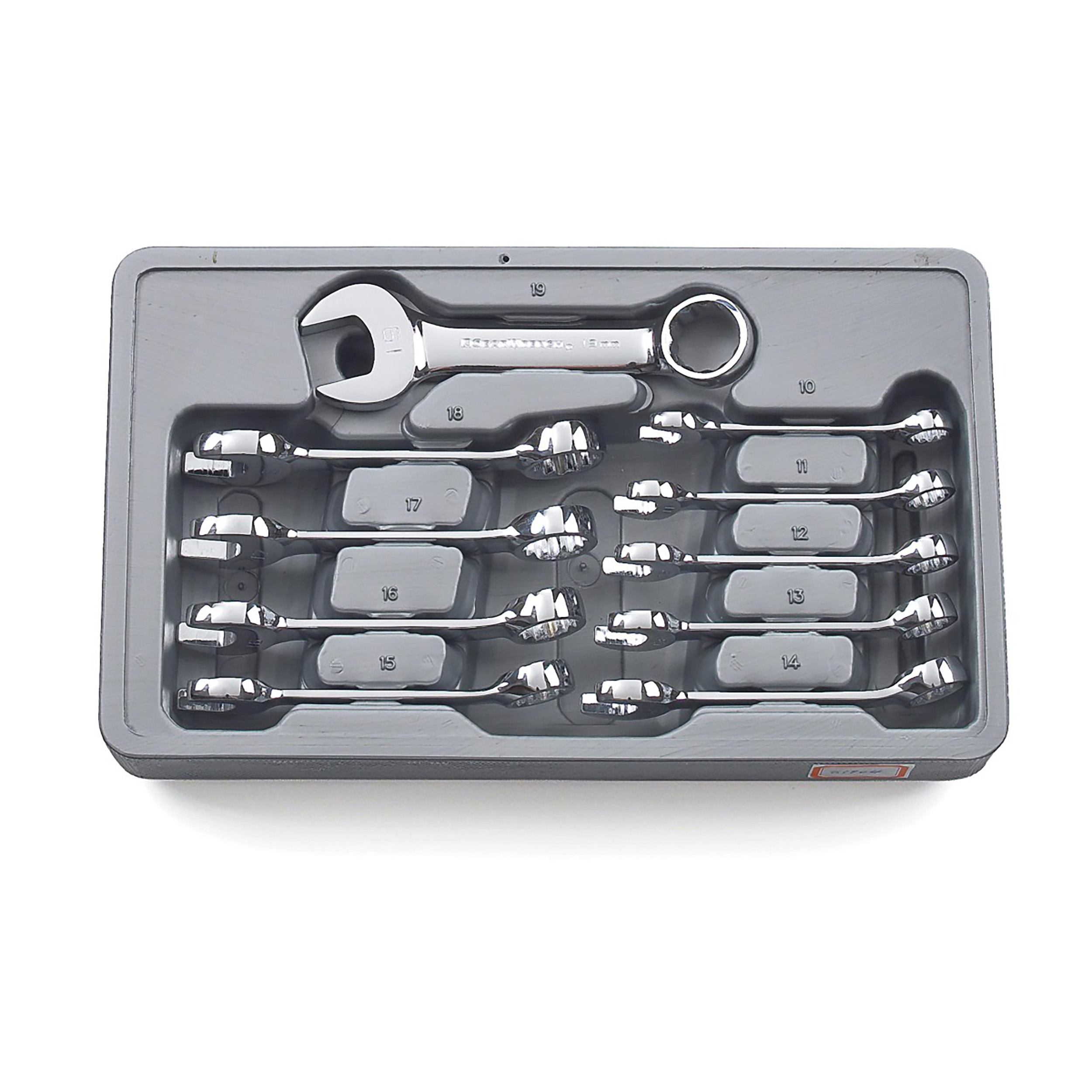 GearWrench 10-Piece Spanner Set, 10 → 19 mm