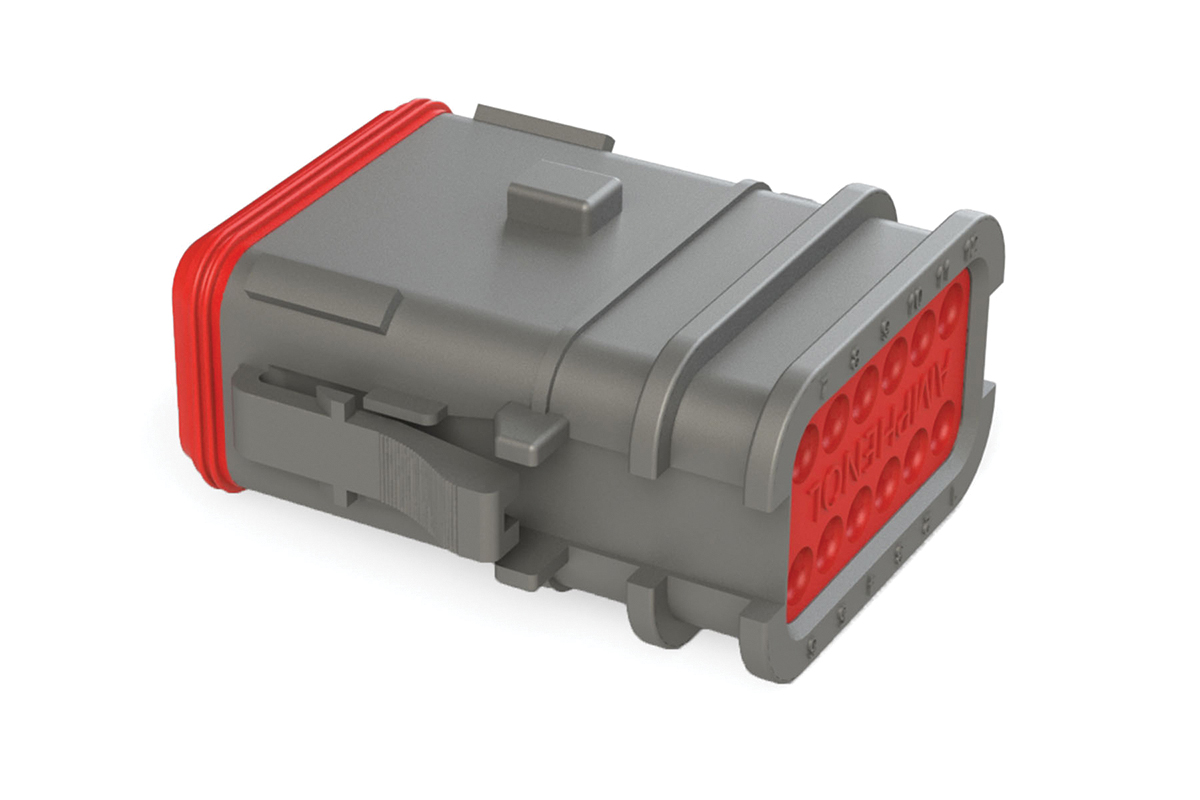 Amphenol Industrial, AT Automotive Connector Plug Grey Cable Mount 12 Way AT06-12SA-OMGRY