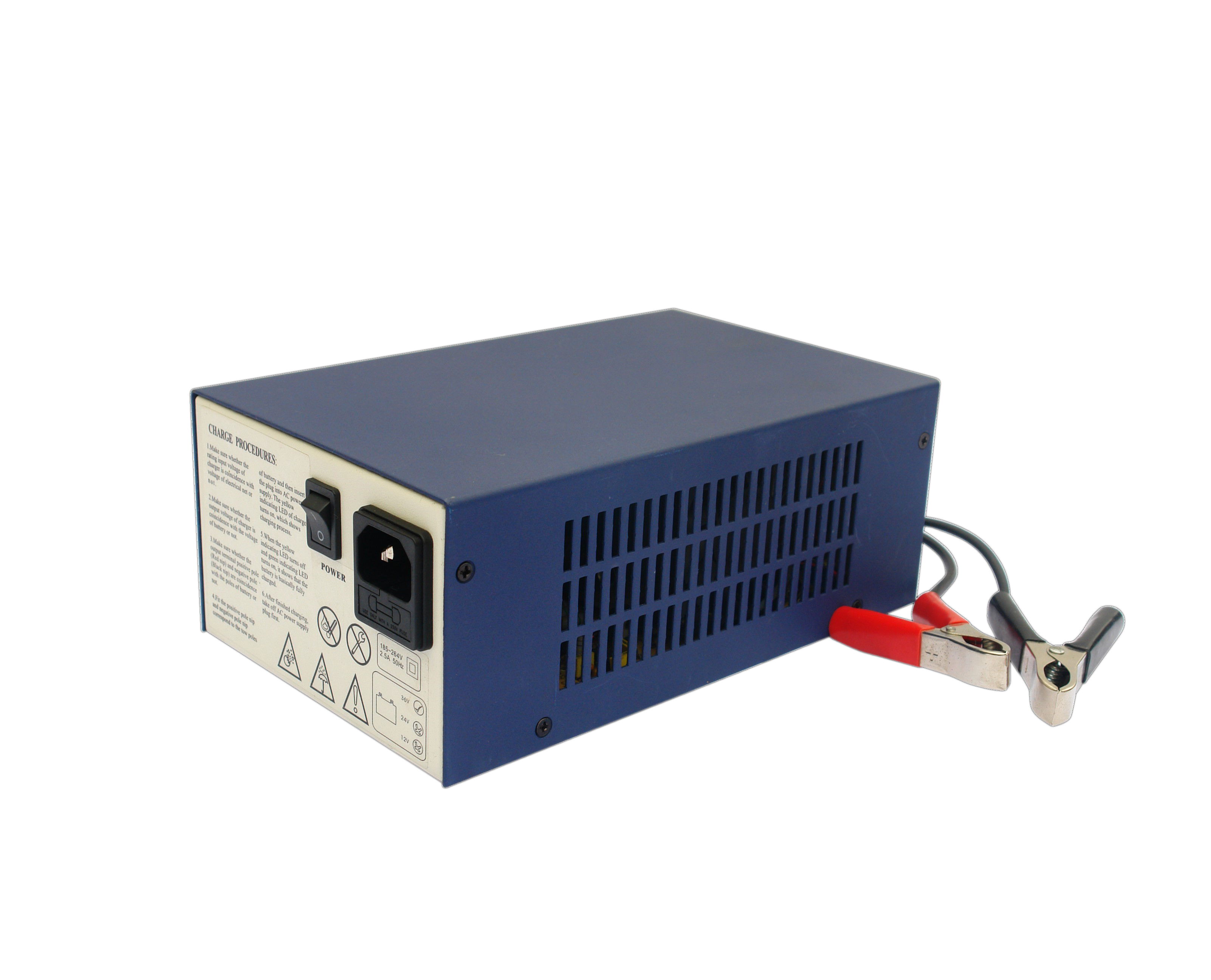 RS PRO 2155 Battery Charger For Lead Acid 24 V 12 Cell 24V 10A with UK plug