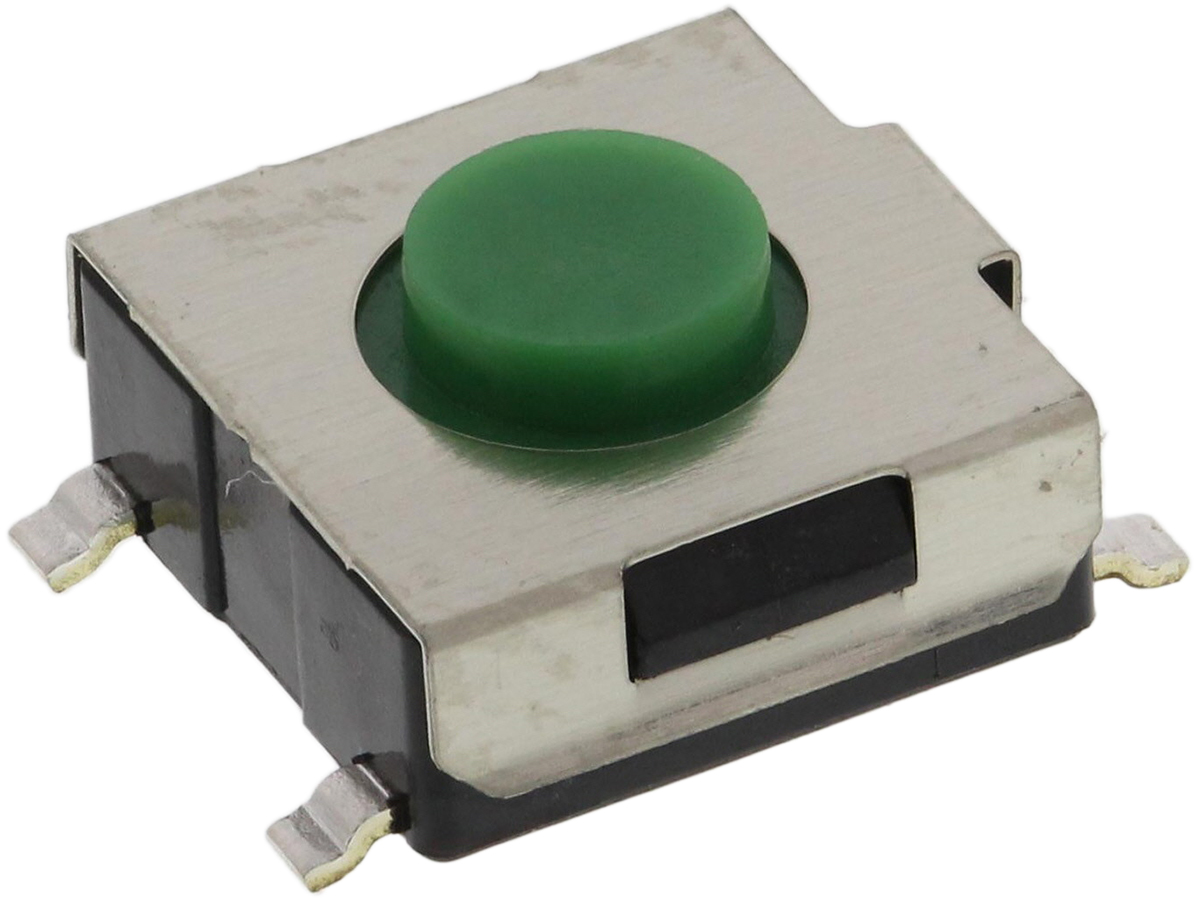 Alps Alpine Green Stem Tactile Switch, SPST 50 mA @ 12 V dc 3.1mm Surface Mount