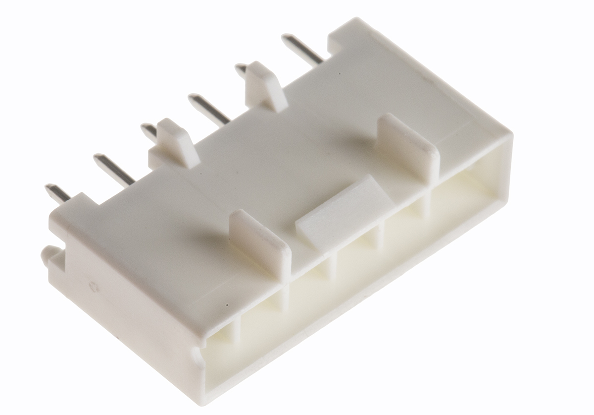 Hirose DF33C Series Straight Through Hole PCB Header, 6 Contact(s), 3.3 mm Pitch, 1 Row, Shrouded