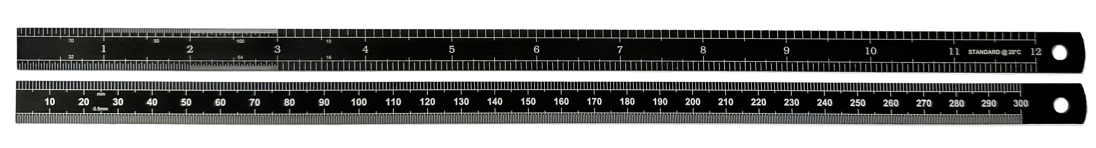 RS PRO 300mm Steel Imperial, Metric Rule