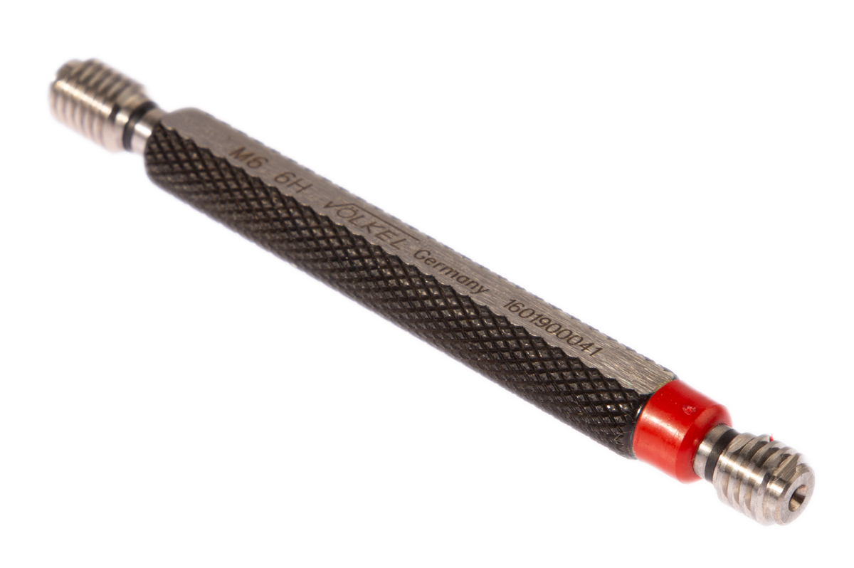 Volkel M6 x 1 Plug Thread Gauge Plug Gauge, 1.0mm Pitch Diameter
