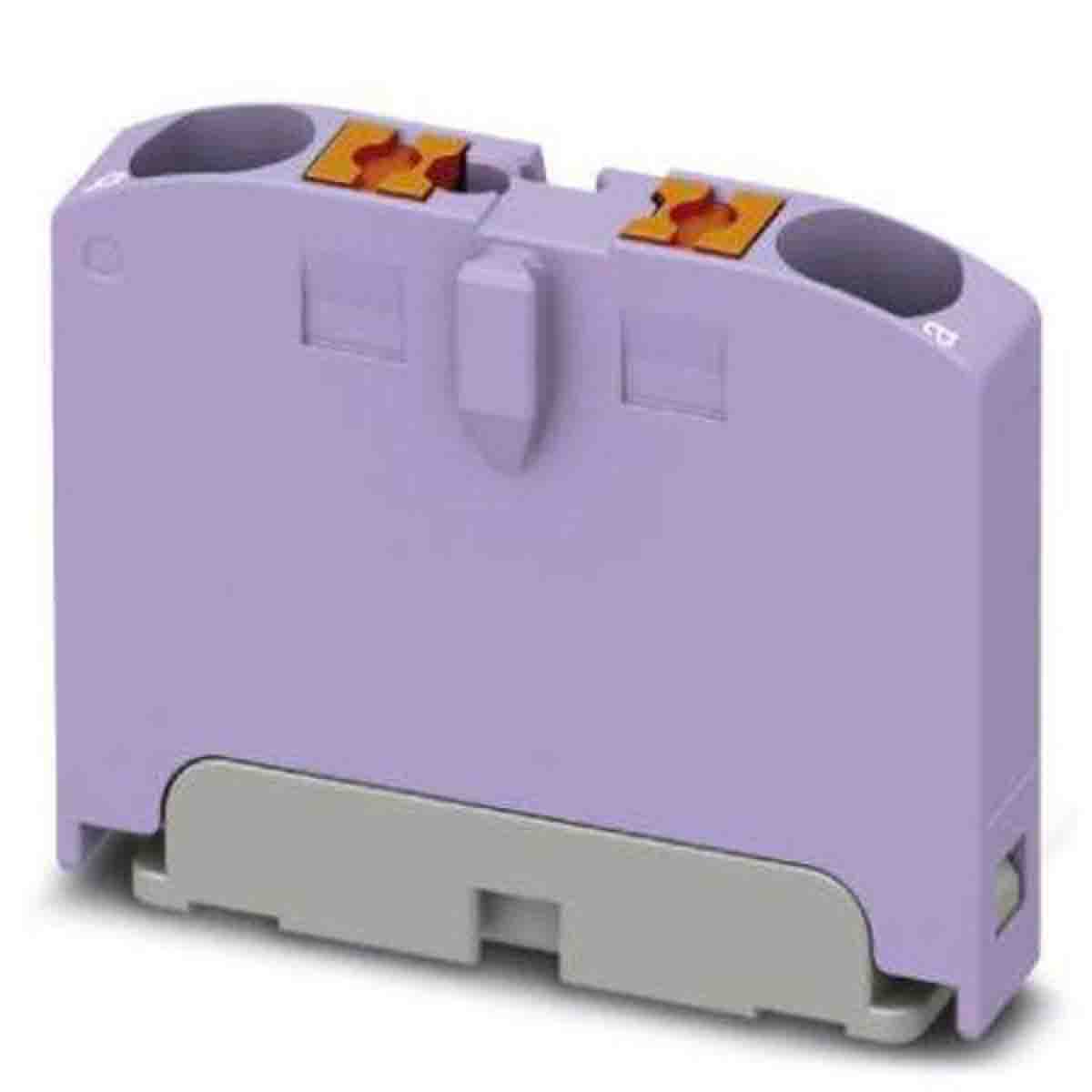 Phoenix Contact Distribution Block, 2 Way, 4mm², 24A, 690 V, Violet