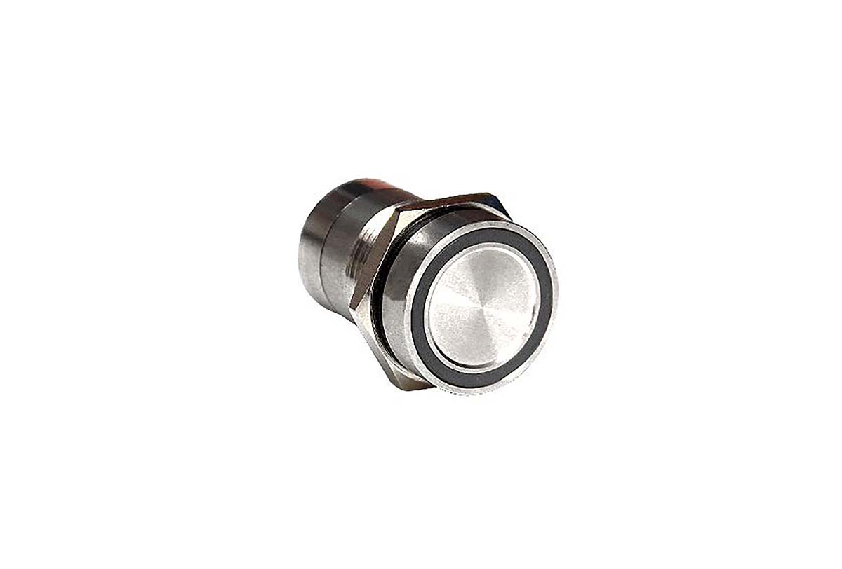 Bulgin Capacitive Switch Momentary NO,Illuminated, IP68 Stainless Steel
