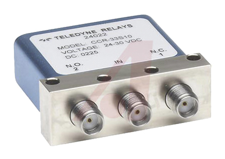 Teledyne RF Switch, SPDT, SMB Female Connector, 18GHz Max, 60dB Isolation, 20ms, 50Ω Output