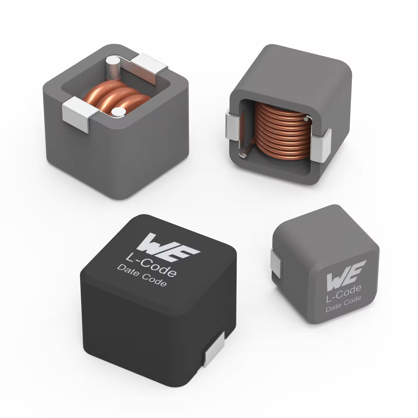 Wurth Elektronik, WE-HCC Yes Wirewound Surface Mount Inductor with a Ferrite Core, 0.33 μH Wirewound ±20 % 21.5 A Idc
