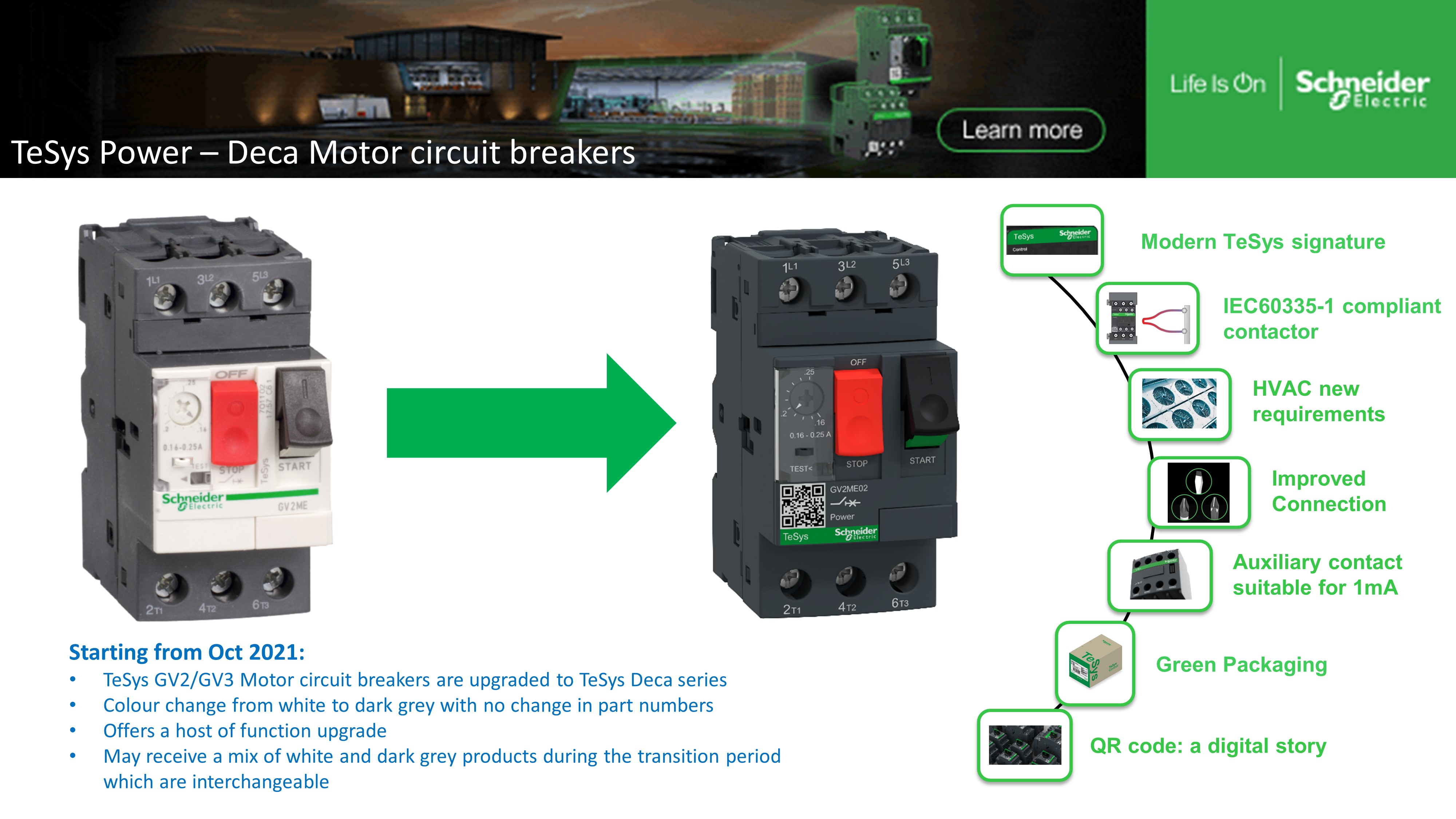 Schneider Electric TeSys 690 V Motor Protection Circuit Breaker, 3P Channels, 13 → 18 A, 4 kA