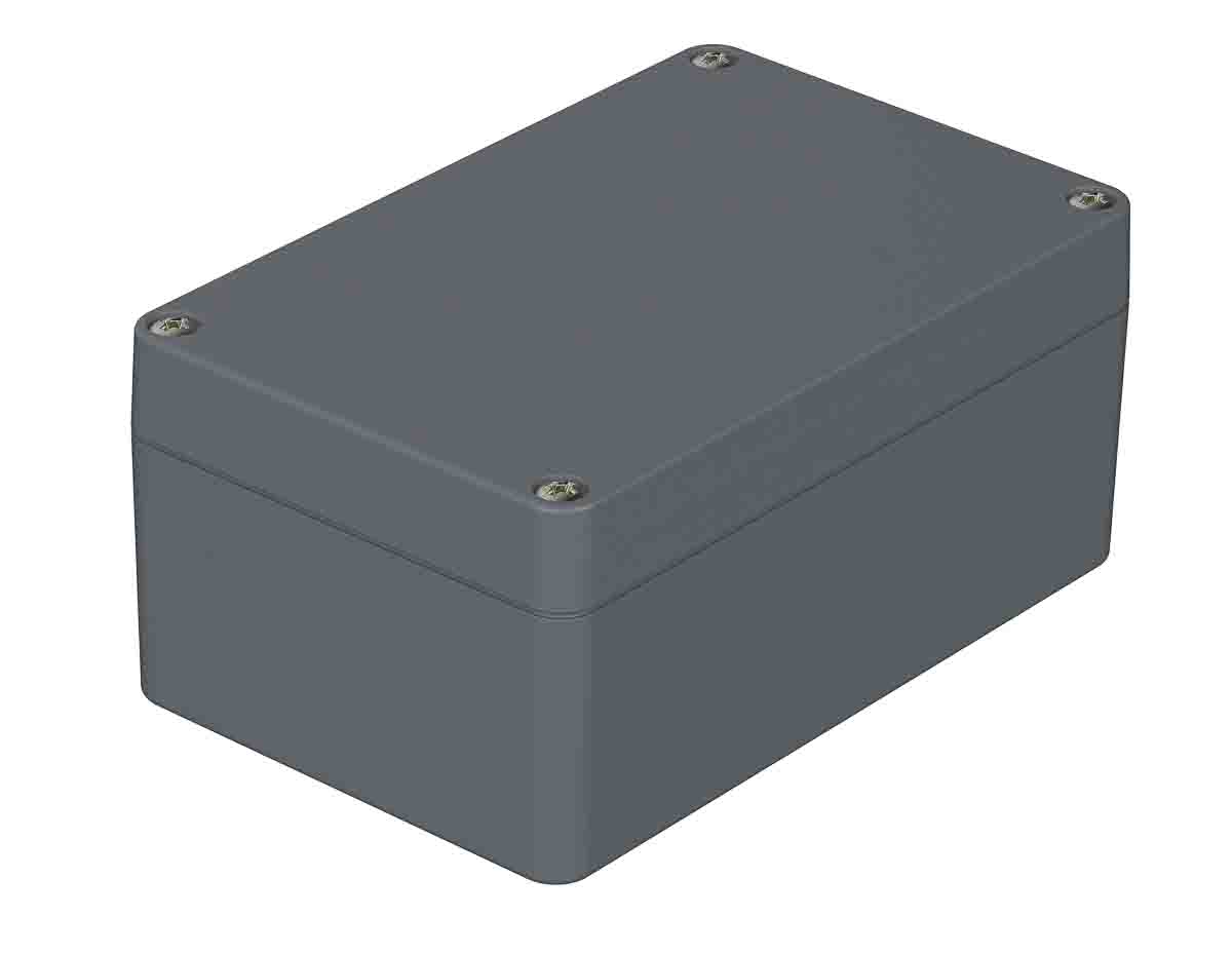 Bopla Euromas Polymas Series Silver Polyamide Enclosure, IP65, Silver Lid, 125 x 80 x 57mm