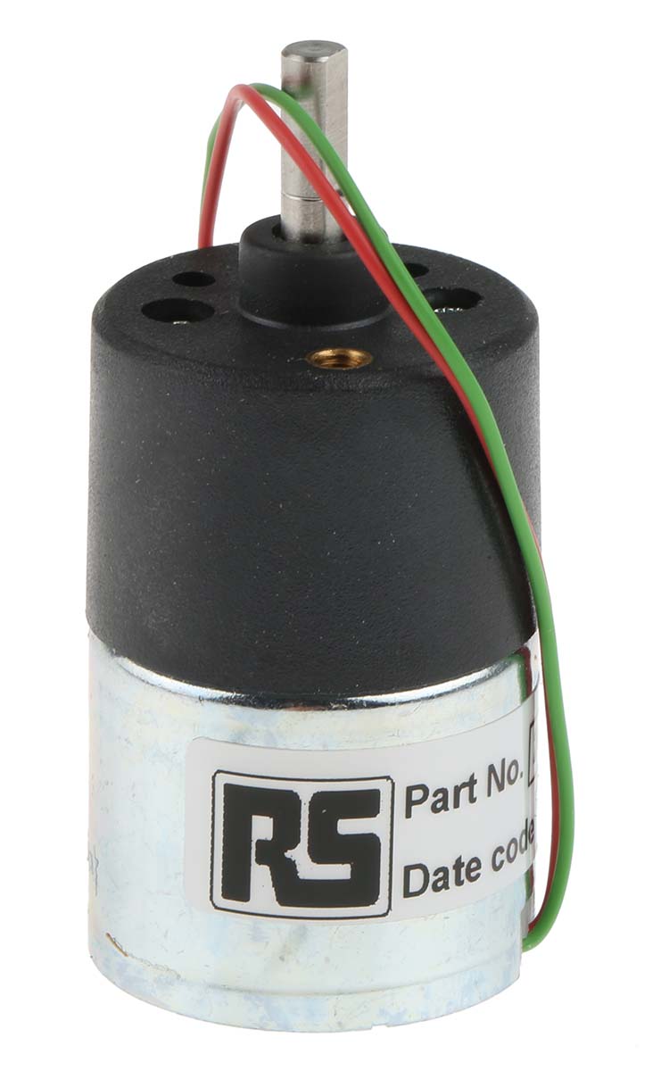 McLennan Servo Supplies Geared DC Geared Motor, 12 V dc, 3.8 Ncm, 40 rpm, 4mm Shaft Diameter