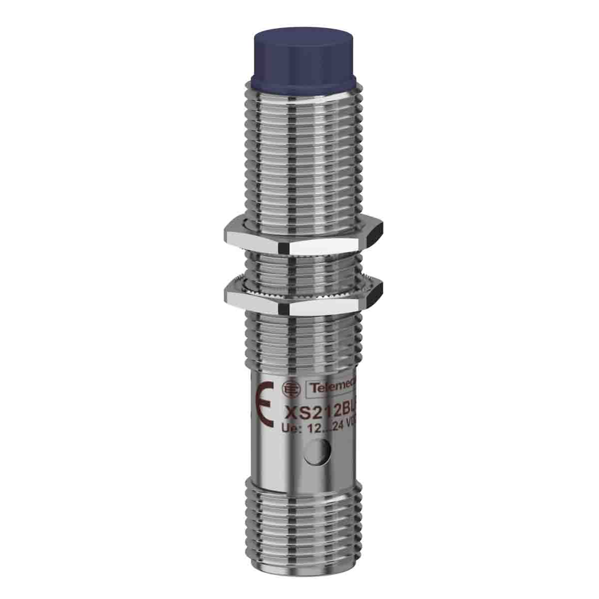 Telemecanique Sensors Inductive Threaded Barrel Proximity Sensor, M12, 4 mm Detection, PNP NO, 12 → 24 V dc