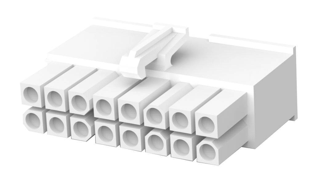 TE Connectivity, Mini-Universal MATE-N-LOK Male Connector Housing, 4.14mm Pitch, 16 Way, 2 Row