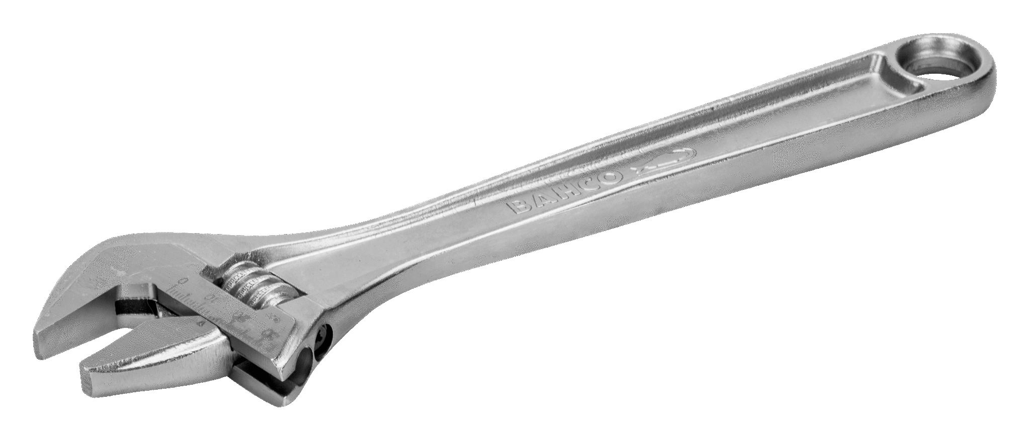 Bahco Adjustable Spanner, 255 mm Overall, 31mm Jaw Capacity, Metal Handle
