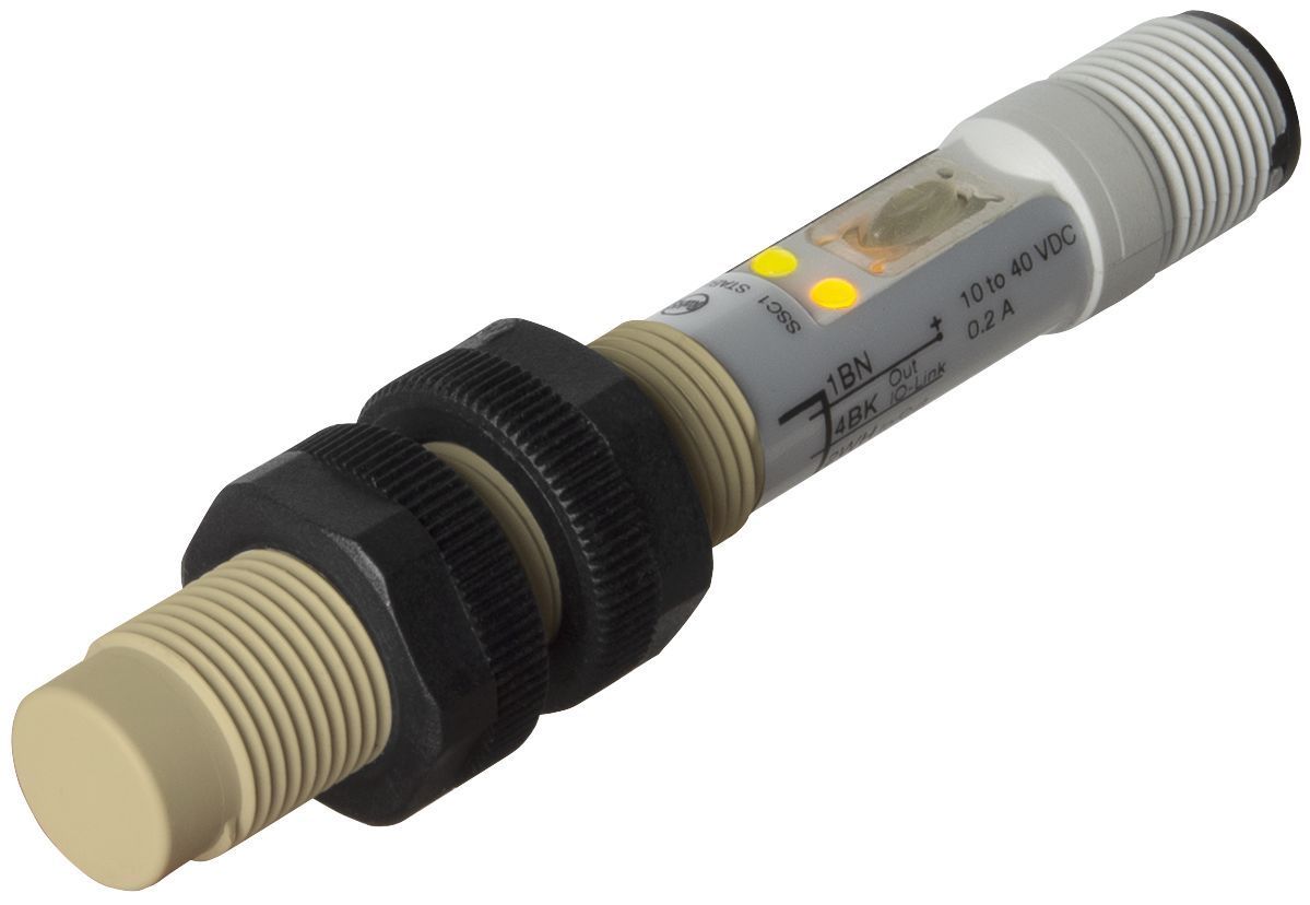 Carlo Gavazzi Capacitive Barrel Proximity Sensor, M12, 8 mm Detection, IO-Link NO/NC, 10 → 40 V dc