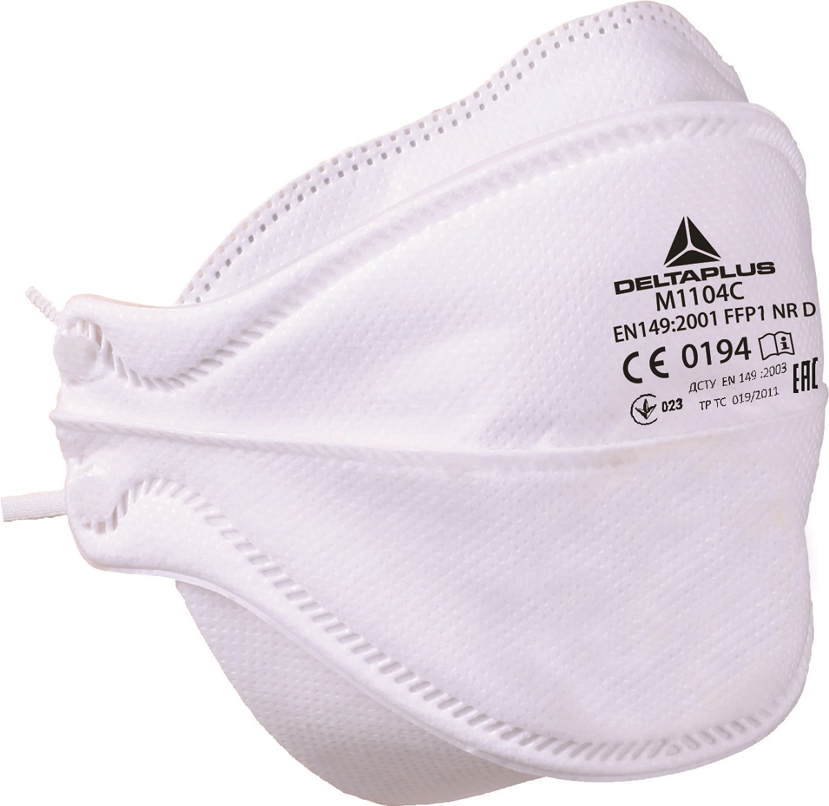 Delta Plus AER Series Disposable Respirator, FFP1, Non-Valved, Fold Flat