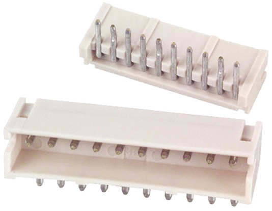 JST ZH Series Right Angle Through Hole PCB Header, 10 Contact(s), 1.5 mm Pitch, 1 Row, Shrouded