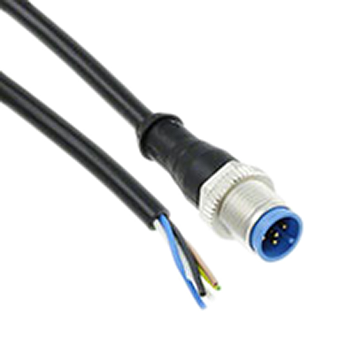 TE Connectivity Male 5 way M12 to Unterminated 5 way Free End Sensor Actuator Cable, 1.5 m