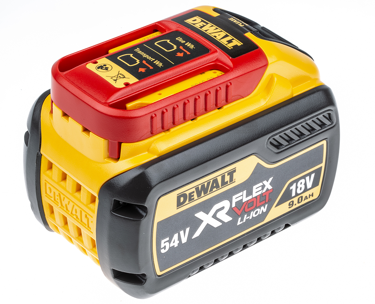 DeWALT DCB547-XJ 9Ah 18 V, 54 V Power Tool Battery, For Use With 18V XR & 54V XR FLEXVOLT Tool