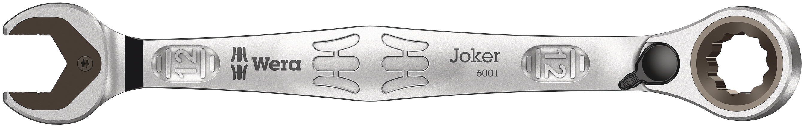 Wera Joker Series Combination Ratchet Spanner, 12mm, Metric, Double Ended, 171 mm Overall