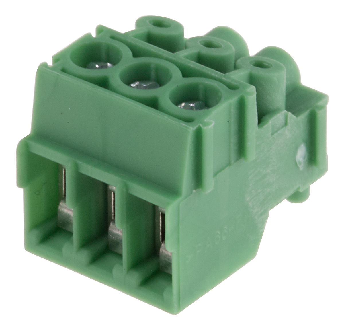 Phoenix Contact, 3.5mm Pitch, PT 1.5/ 3-PVH-3.5, 3 Way, Pluggable Terminal Block, Plug, Cable Mount, Screw Termination,