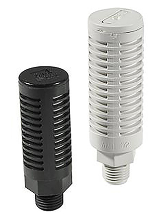 SMC AN PVF 1MPa Pneumatic Silencer, Threaded, R 1/4 Male