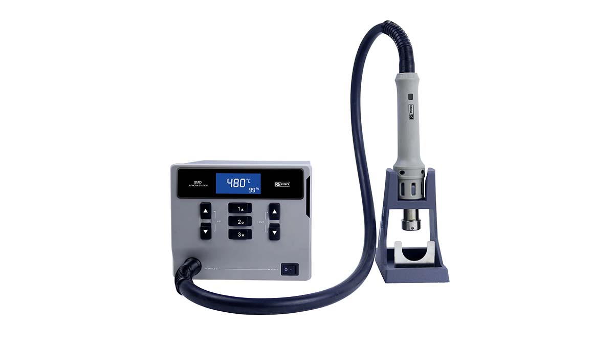 RS PRO Desoldering Station, 1000W Output, Euro Plug, UK 208 mm Length