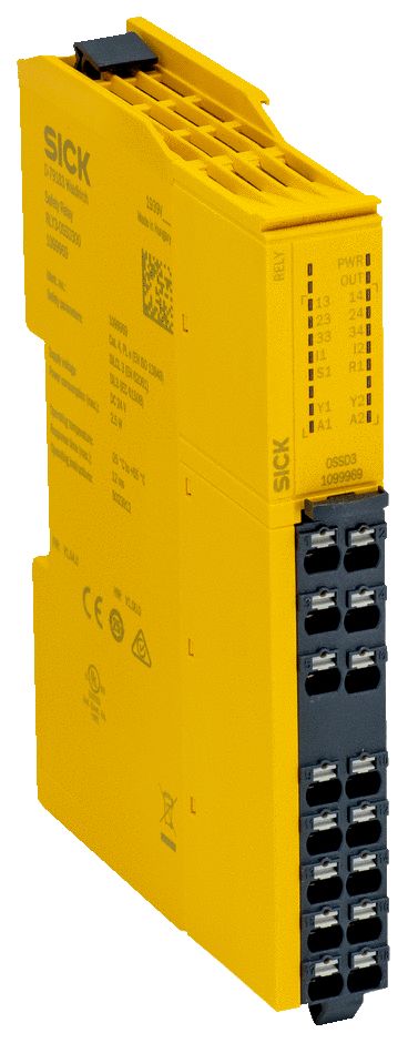 SICK ReLy RLY3 3 Auxiliary Contacts Safety Relay 24V dc, Dual-Channel 3 Safety Contacts