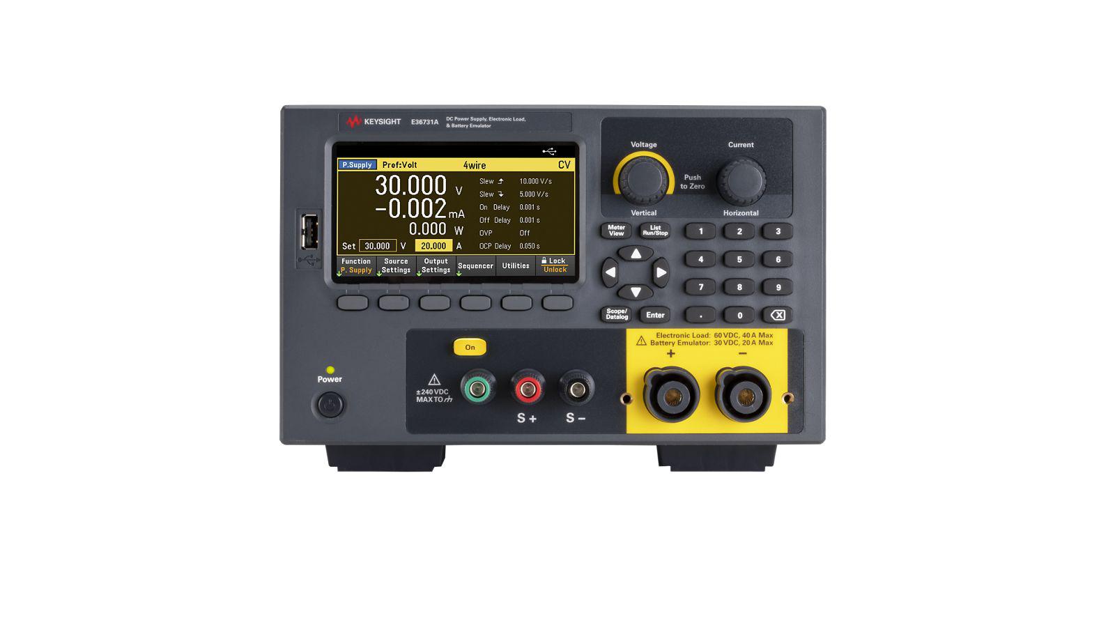 Keysight Technologies E36731A Series Battery Emulator, 0 → 30V, 20A, 1-Output, 200W