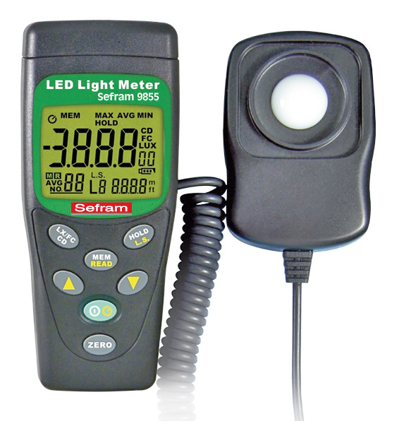 Sefram SEFRAM9855 Light Meter, 400000lx to 40lx, ±3 %