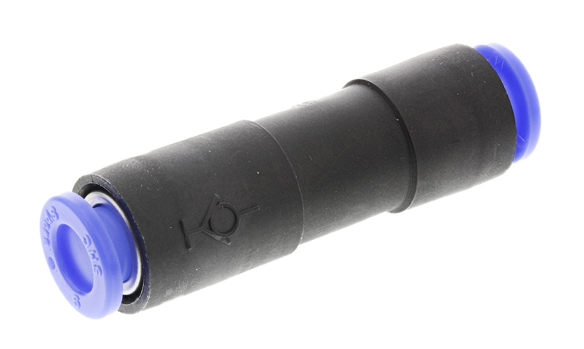 SMC KC Series Straight Tube-to-Tube Adaptor, Push In 6 mm to Push In 6 mm, Tube-to-Tube Connection Style